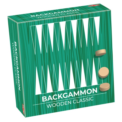 Backgammon - Wooden Classic i gruppen SÄLLSKAPSSPEL / Backgammon hos Spelexperten (14026)