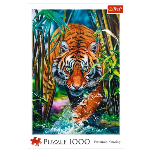 Trefl Pussel: Grasping tiger 1000 Bitar i gruppen PUSSEL / 1000 bitar hos Spelexperten (22-10528)