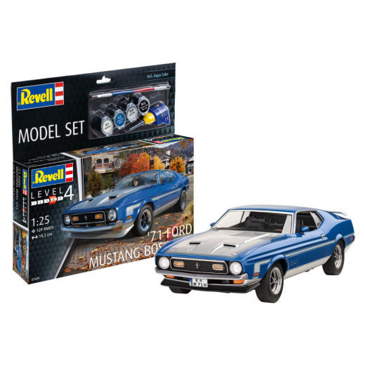 Revell - Model Set '71 Mustang Boss 351 1:25 i gruppen PUSSEL / Modellbyggen / Revell / Fordon hos Spelexperten (R-67699)