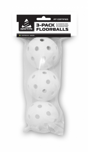 3-pack innebandybollar i gruppen UTOMHUSSPEL / Innebandy hos Spelexperten (S-7165)
